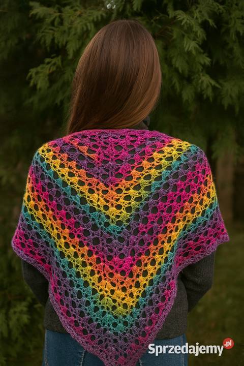 Chusta handmade ciepła stylowa wyjątkowa małopolskie Myślenice
