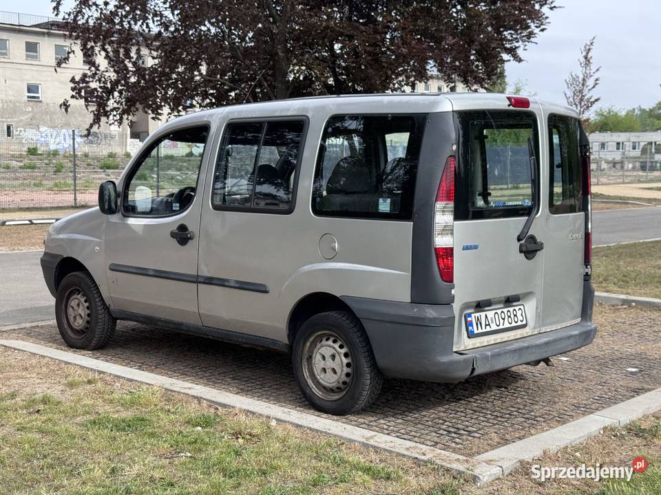 Fiat Doblo SX 12 benzyna 2002 Warszawa Rok produkcji 2002