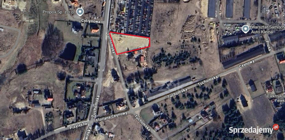 sprzedaży gruntu Chwaszczyno 2630m2