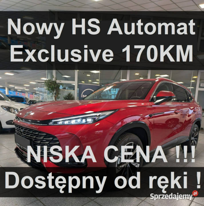 MG HS Nowy MG HS Exclusive 170 Automat Kamera autoalarm zachodniopomorskie Szczecinek