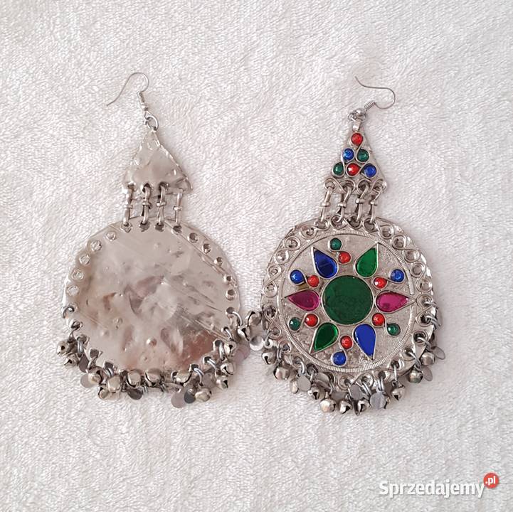 Duże kolczyki orient boho bohemian hippie tribal Kolczyki Szczecin