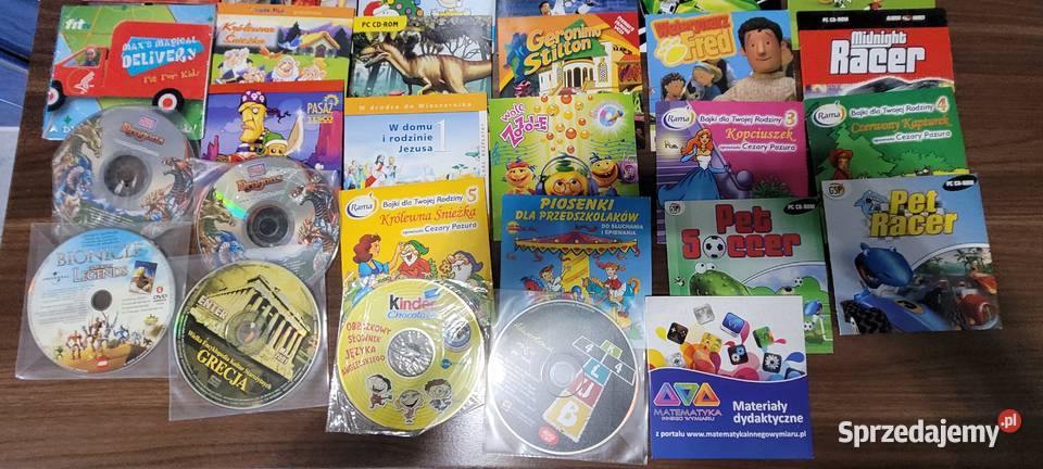 Kolekcja gier prog edukacyjnych bajek dzieci i