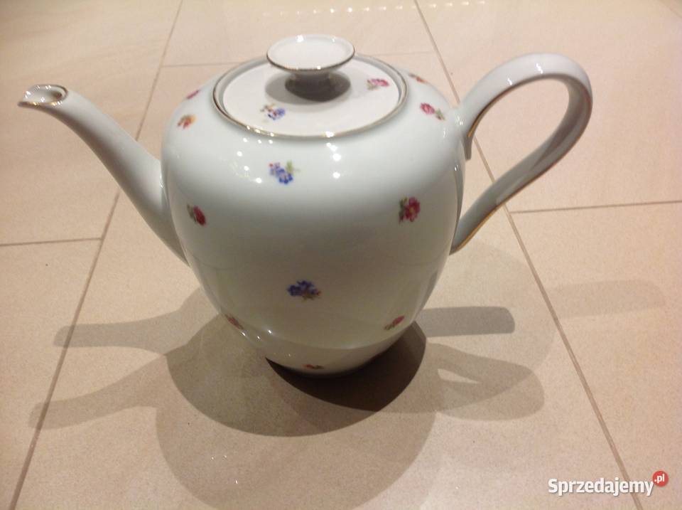 Dzbanek do Herbaty Stara Porcelana Volkstedt Nowa Sól