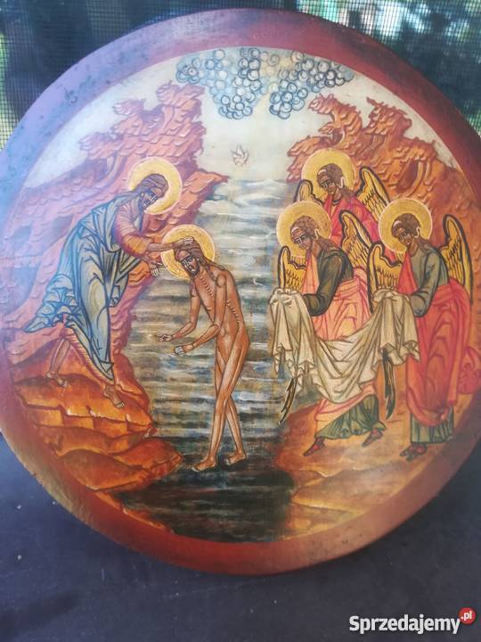 Ikona rosyjska Chrzest Jezusa Chrystusa
