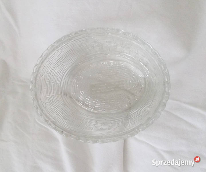 szklana kura vintage prl bomboniera szklana przezroczysty Olsztyn