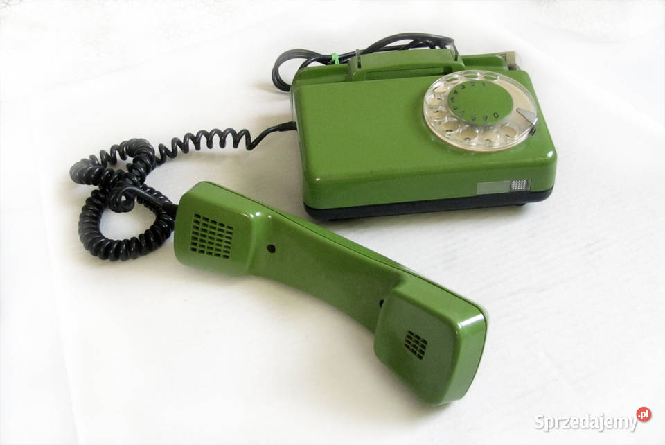 Stary telefon stacjonarny Tulipan