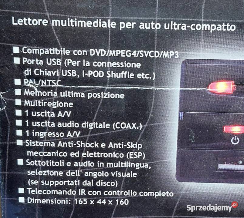 ODTWARZACZ DVP1000M DVD Divx Mpeg4 SVCD VCD CD Mielęcin