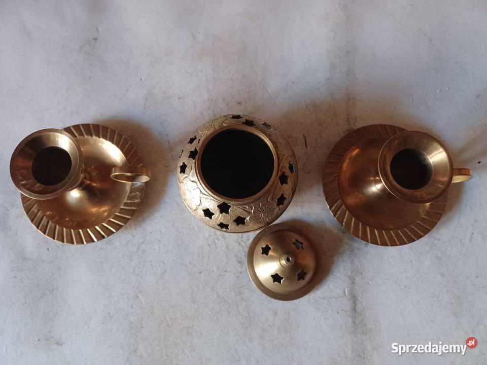 Komplet dwóch kaganków i kadzielnica Kolekcja