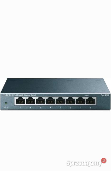 TpLink TLSG108 Switch Niebieski 8 portów