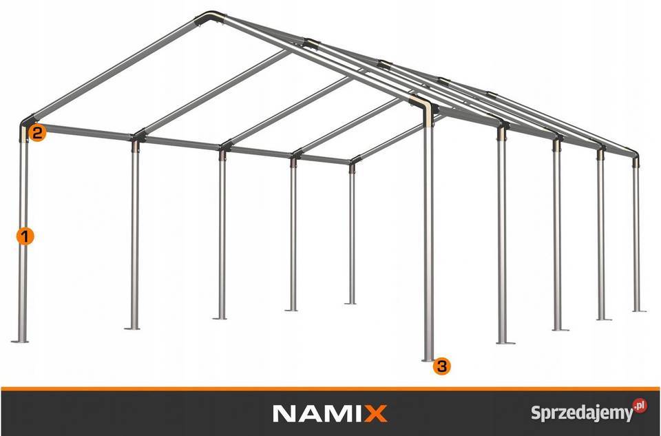 Namiot BASIC 5x8 imprezowy handlowy ogrodowy Jabłonna