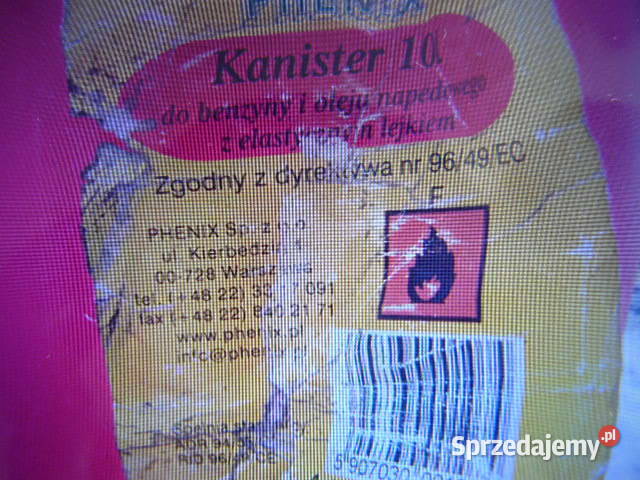 Kanister 10 litrow z lejkiem 15 zl Pozostałe Rzeszów