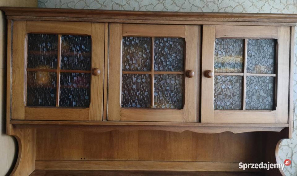Kredens komoda rzeźbiona dębowa śląskie Katowice