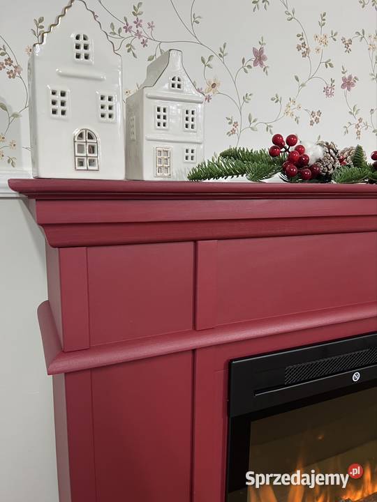 Kominek Star drewniany burgund wkład grzewczy Gdańsk sprzedam