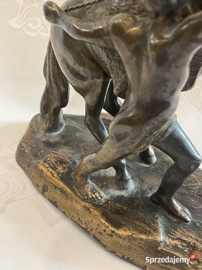 Cynkal bązowiony figura konia Kraków