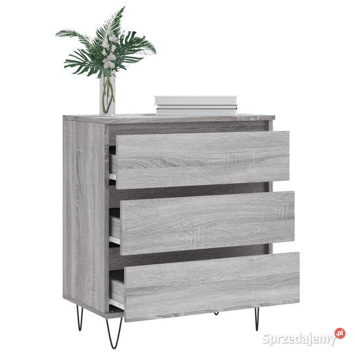 Komoda szary dąb sonoma 60x35x70 materiał mazowieckie