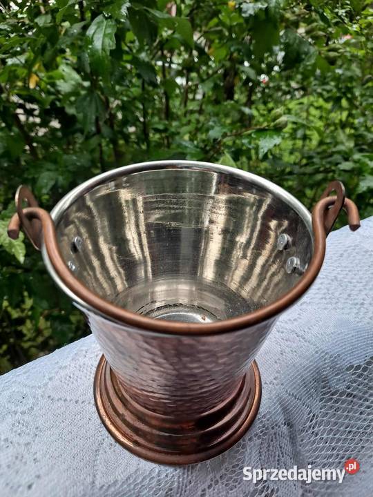 BALTI indyjskie wiaderko do serwowania dań MIEDŹ