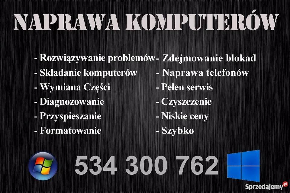 Naprawa Komputerów Niskie Ceny Szybko i Mława