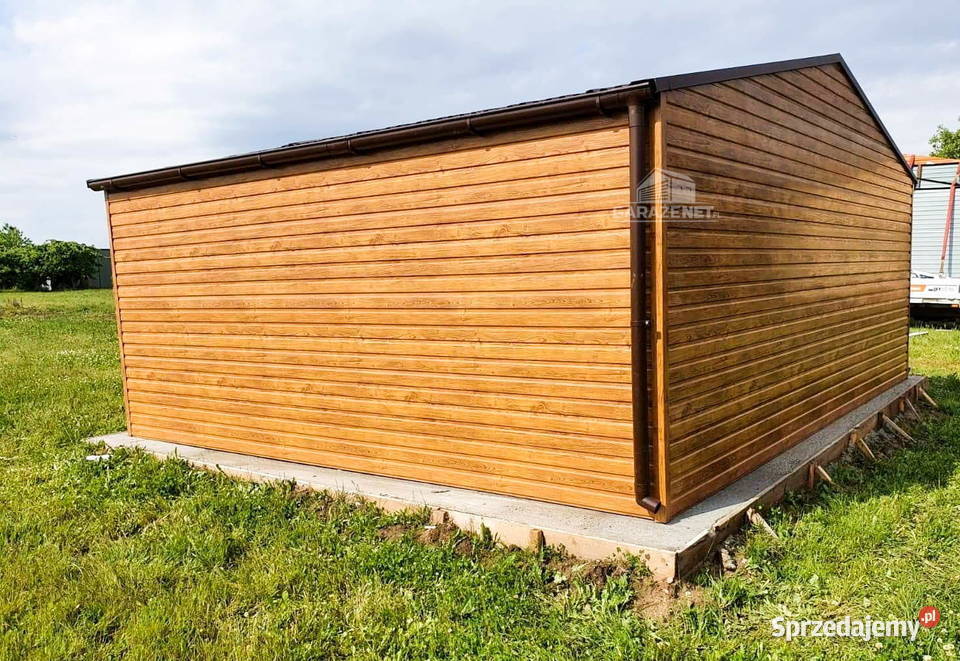 GARAŻ BLASZANY 6M X 5M DWUSPAD BRAMA Łapanów