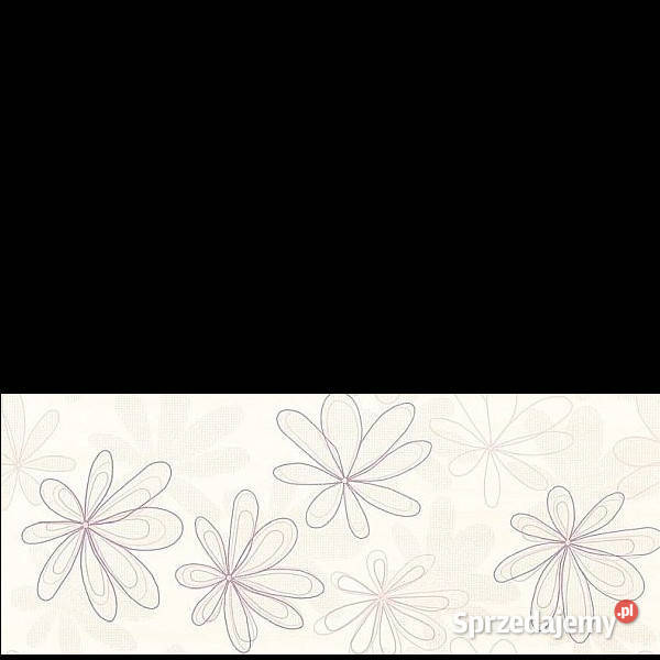 Dekor Capri fiolet Flower 20 x 50 Opoczno Białogard