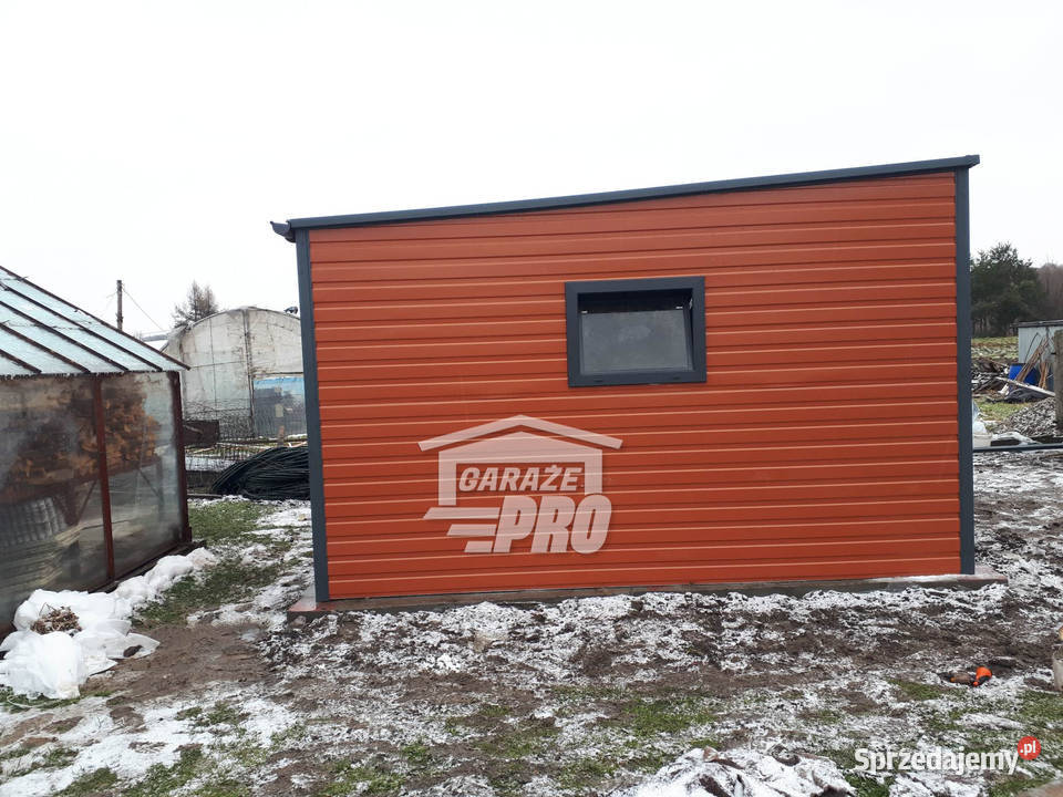 Domek ogrodowy 55x3 braz antarcyt 3x okno drzwi Płock