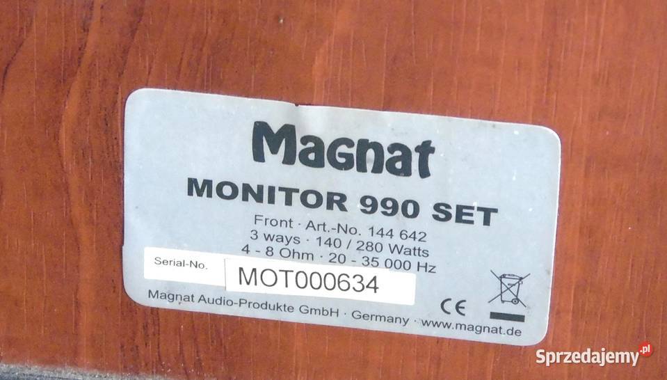 Kolumny Magnat sprawne świetne stereo 2x 280 wat Jasło