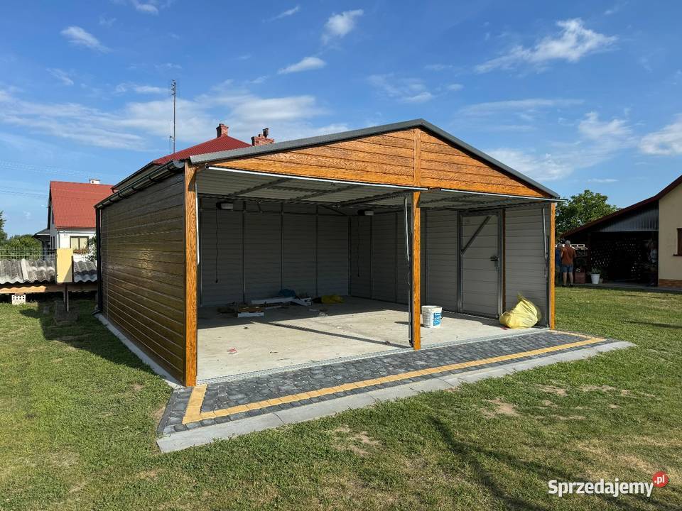 Drzwi garażowe do muru dwuskrzydłowe Sierakowice sprzedam