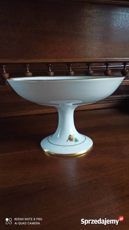 Patera na nodze KPM Decoration Kbenhavns Porcelana i szkło Gdańsk