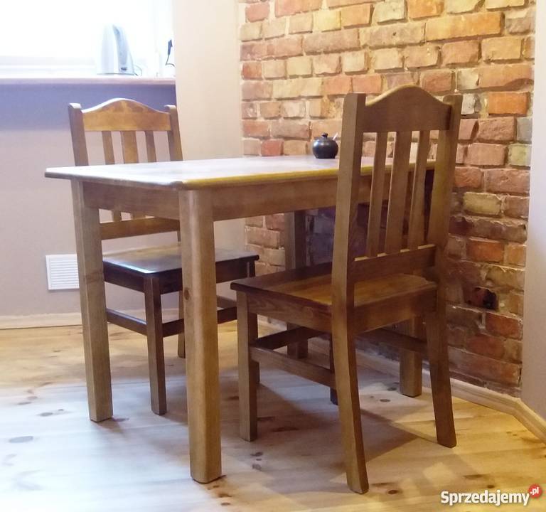 NOWY Stół sosnowy 80x60x75 drewniany do kuchni jadalni bar