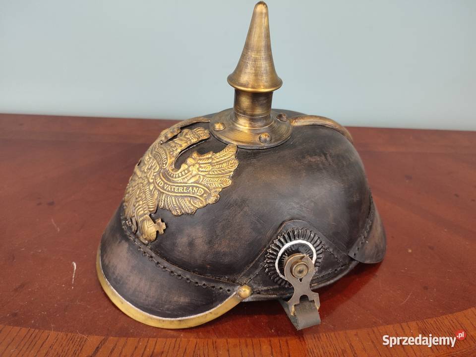 Piękny hełm pruski Łódź