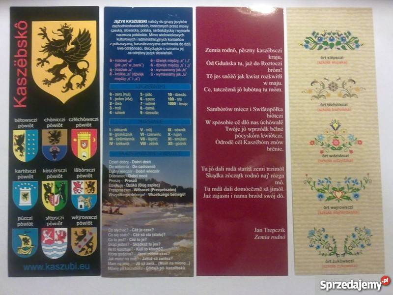 ZAKŁADKI DO KSIĄŻKI KASZUBY 4 Pozostałe pomorskie Bytów