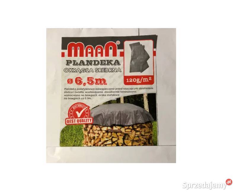 PLANDEKA Blandeka OKRĄGŁA SREBRNA FI 555m gruba Myślenice sprzedam