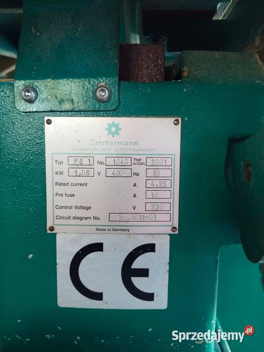 Szlifierka pionowa Zimermann Pozostałe