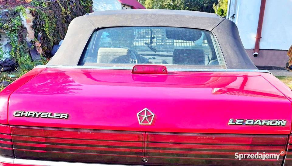 CHRYSLER LE BARON 8891 CABRIO SZYBA TYŁ Tylne mazowieckie