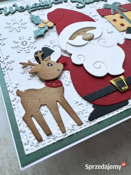 Kartka świąteczna Boże Narodzenie ręcznie podkarpackie Mielec