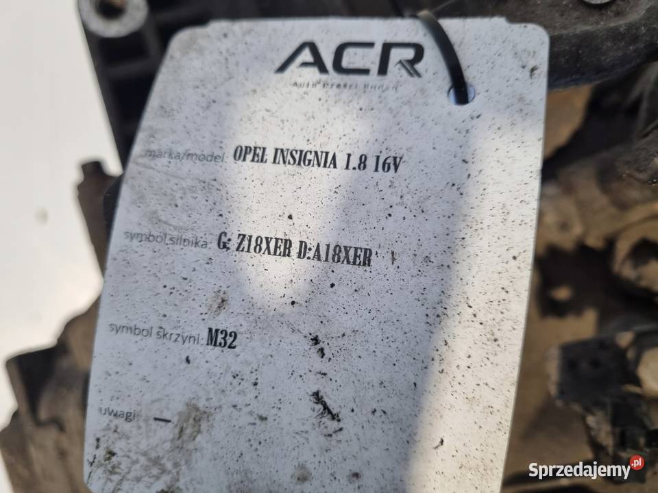 SKRZYNIA BIEGÓW Opel Insignia A 18 16V 140 Skrzynie biegów manualne Chełm