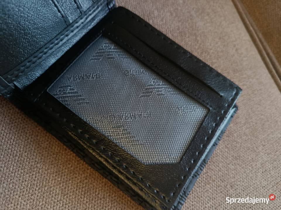 Portfel skórzany męski Emporio Armani monogram Dla mężczyzn podlaskie Białystok