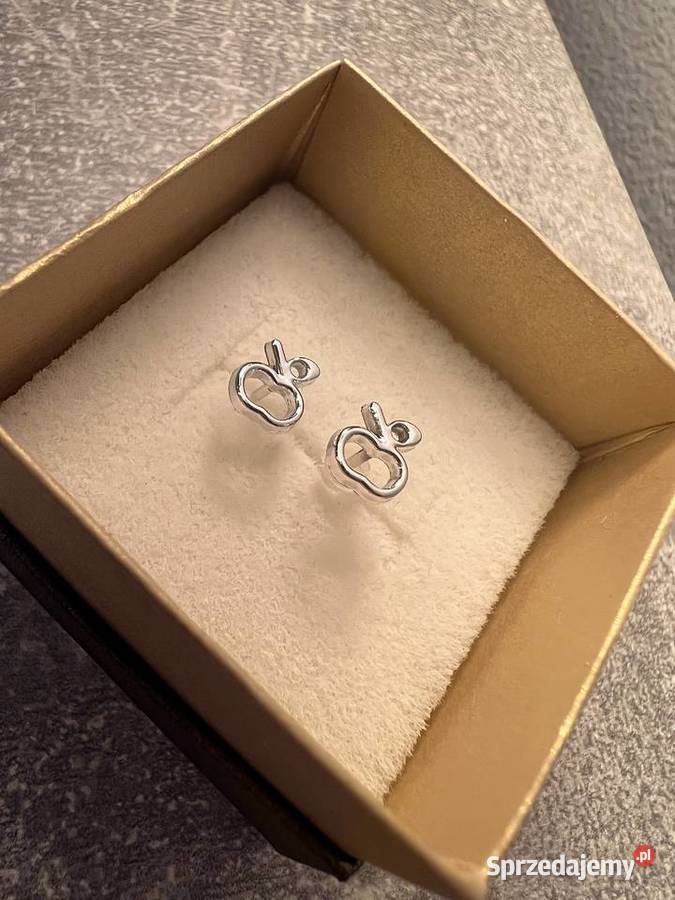 Kolczyki srebrne jabłka jabłko Kolczyki Jasło