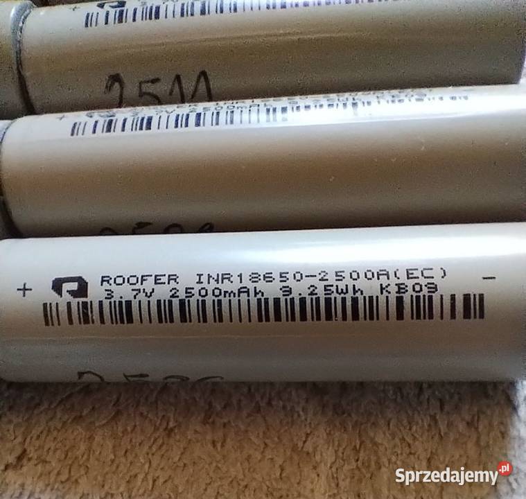 Ogniwo 18650 liion bateria 2425 Ah Akumulator Bydgoszcz sprzedam