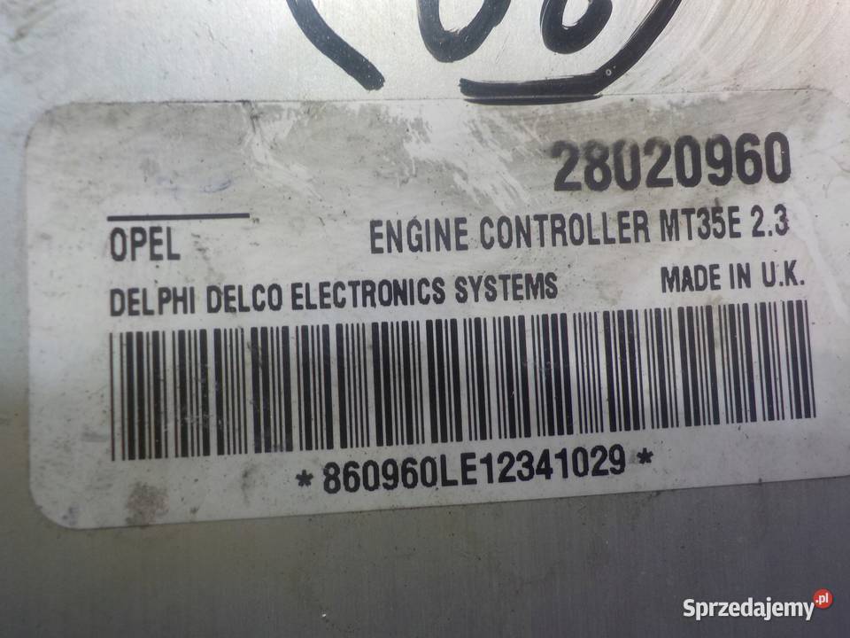 OPEL ZAFIRA B II 16 B 07r sterownik komputer Suków