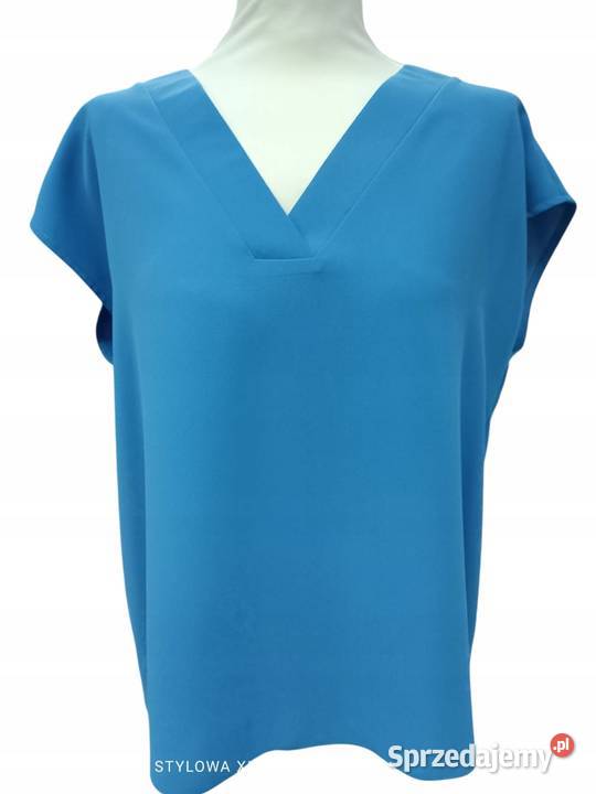 TOPBluzka PUR PURA niebieski mocny rzeczywisty Pątnów