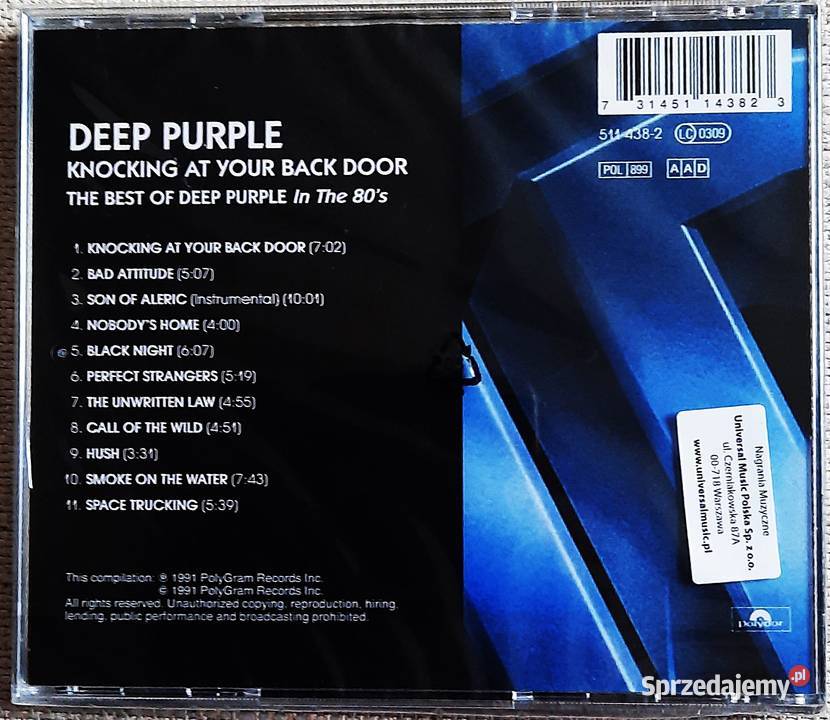 CD Nowa Album CD DEEP PURPLE Album Knocking At Muzyka Bydgoszcz