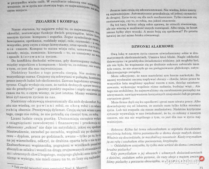 Najpierw rzeczy najważniejsze Stephen R Covey miękka Chełm sprzedam