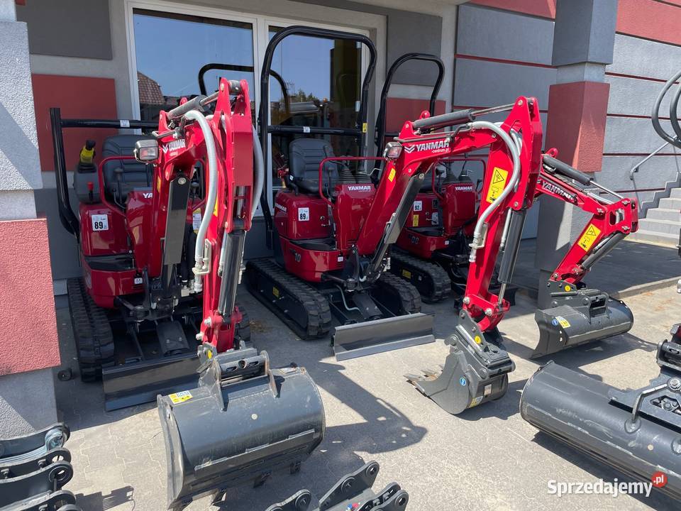 Nowa minikoparka YANMAR SV08 2022 r RĘKI LEASING Łagiewniki Nowe