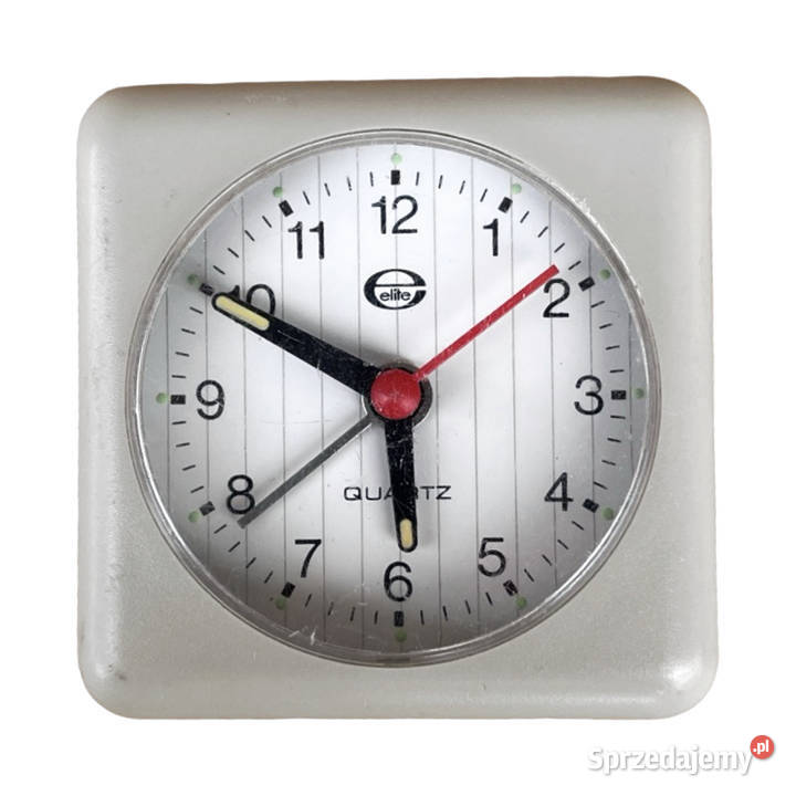 Mały szary budzik elektryczny Elite Niemcy lata Warszawa