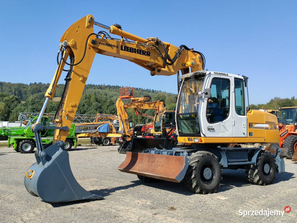 kołowa Liebherr A316 Zadbana w Pełni Sprawna Koparki Motoryzacja Widełki