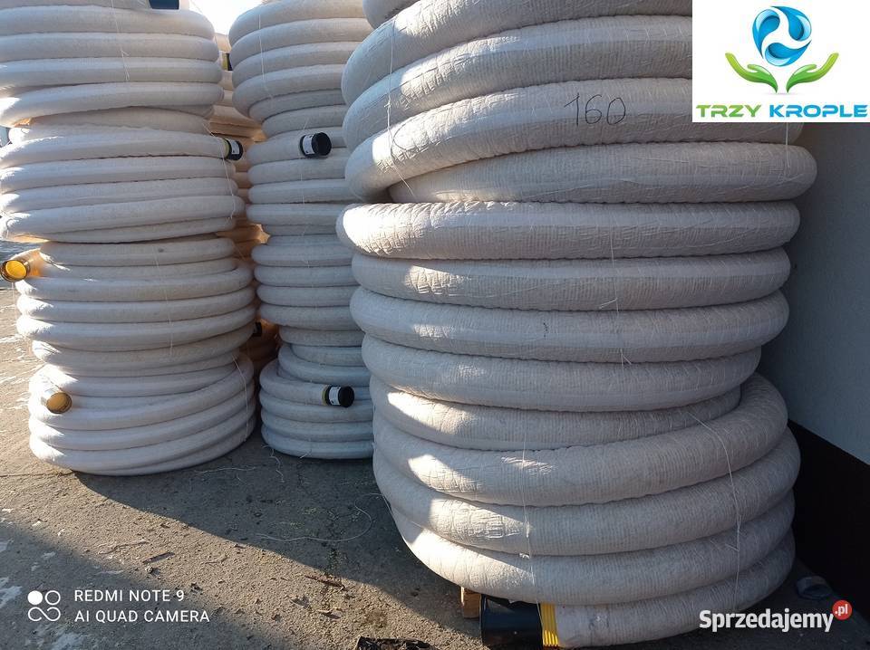Rura fi125 drenarska melioracyjna w otulinie mazowieckie