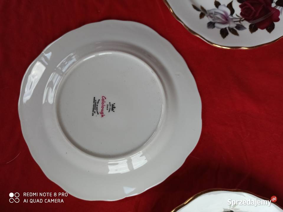 filiżanka z talerzykiem deserowym Colclough Made Gdańsk sprzedam