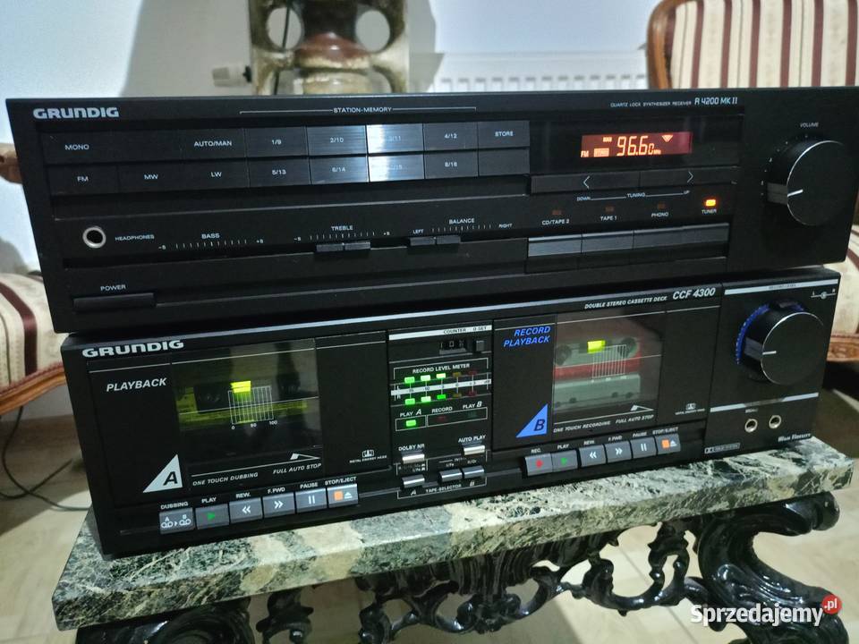 Amplituner i Deck Magnetofon dwukaratowy GRUNDIG Drawski Młyn