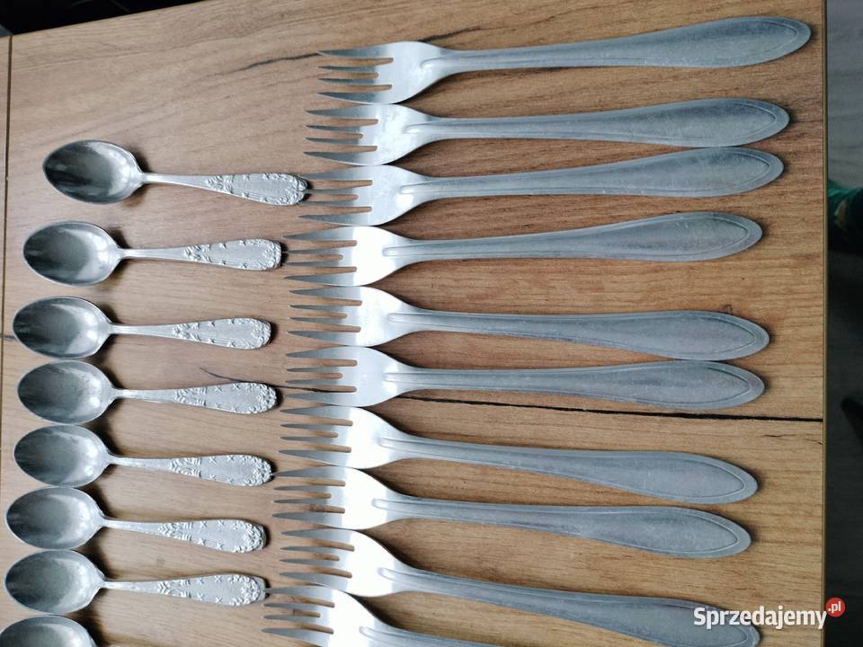 Łyżki widelce łyżeczki aluminiowe prl zachodniopomorskie Choszczno