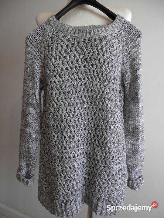 Sweter Massimo Dutti Ażurowy Bawełna Moher Wełna Swetry i golfy Łomża sprzedam